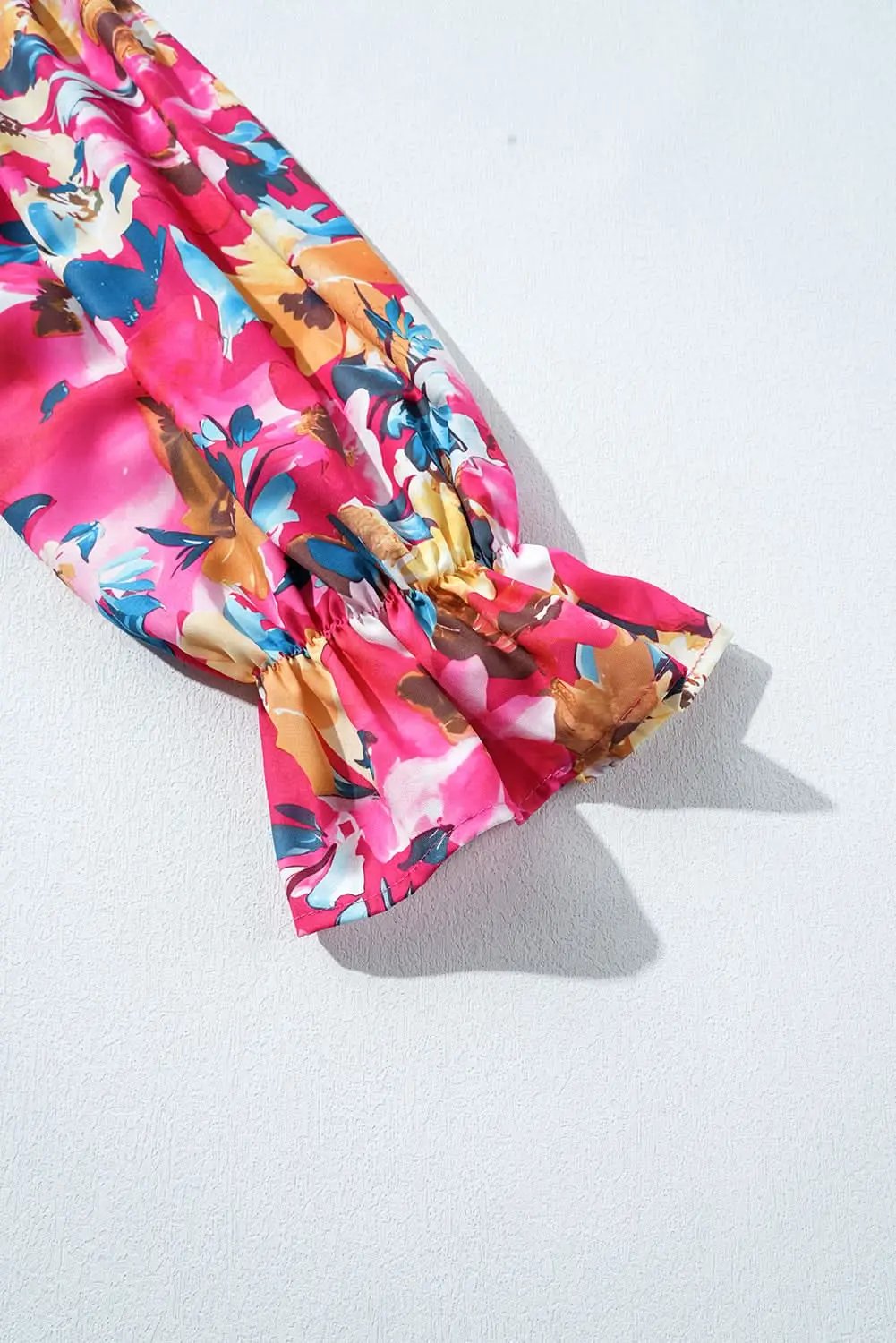 Bright pink plus-size floral top - Love Salve